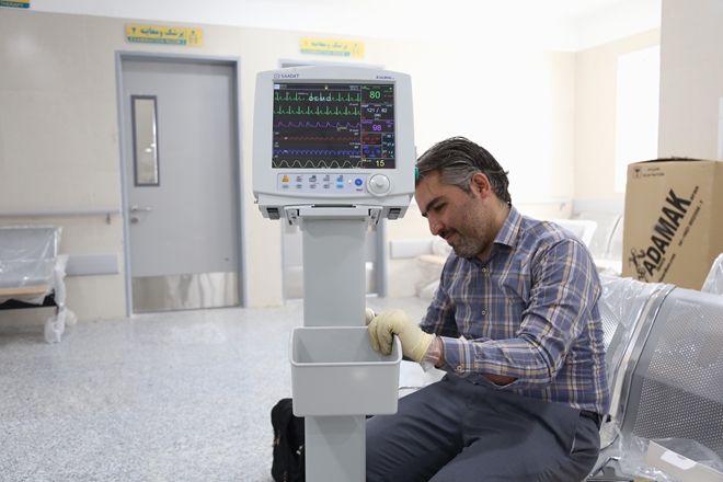 روند اتمام پروژه وراه اندازی تجهیزات بیمارستان اکباتان